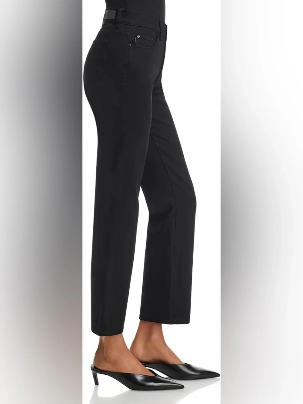 DL1961 Women's Mara Straight Mid Rise Instasculpt Ankle Jeans - NWOT - Picture 3 of 11